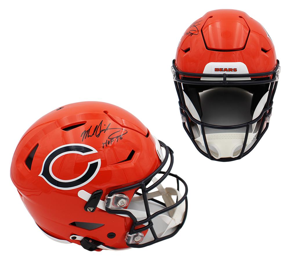Mike Singletary Signed Bears Full-Size Authentic On-Field Alternate Speedflex Helmet Inscribed "HOF 98" (JSA) at PristineAuction.com Mike Singletary Signed Bears Full-Size Authentic On-Field Alternate Speedflex Helmet Inscribed "HOF 98" (JSA) at PristineAuction.com