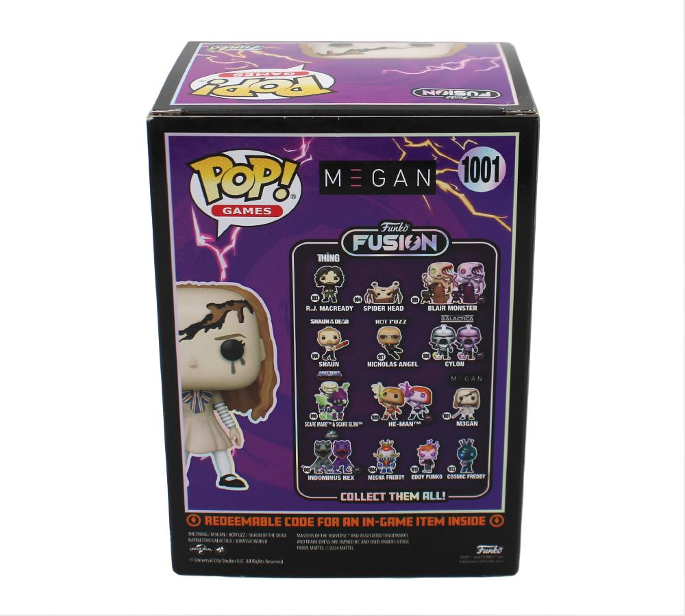 Amie Donald & Jenna Davis Signed "Funko Fusion" #1001 M3GAN Funko Pop! Vinyl Figure Inscribed "Megan" (Radtke) at PristineAuction.com Amie Donald & Jenna Davis Signed "Funko Fusion" #1001 M3GAN Funko Pop! Vinyl Figure Inscribed "Megan" (Radtke) at PristineAuction.com