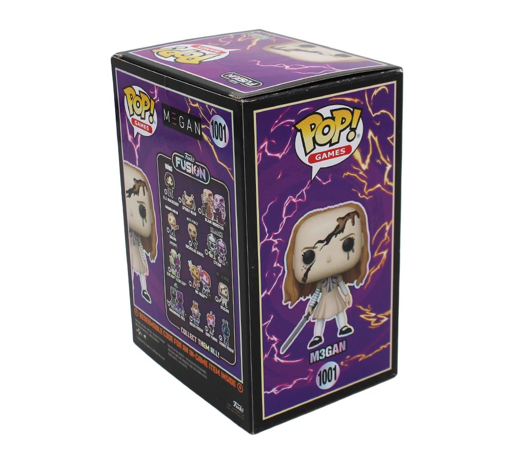 Amie Donald & Jenna Davis Signed "Funko Fusion" #1001 M3GAN Funko Pop! Vinyl Figure Inscribed "Megan" (Radtke) at PristineAuction.com Amie Donald & Jenna Davis Signed "Funko Fusion" #1001 M3GAN Funko Pop! Vinyl Figure Inscribed "Megan" (Radtke) at PristineAuction.com