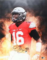 J. T. Barrett Signed Ohio State Buckeyes 16x20 Photo (Beckett) at PristineAuction.com
