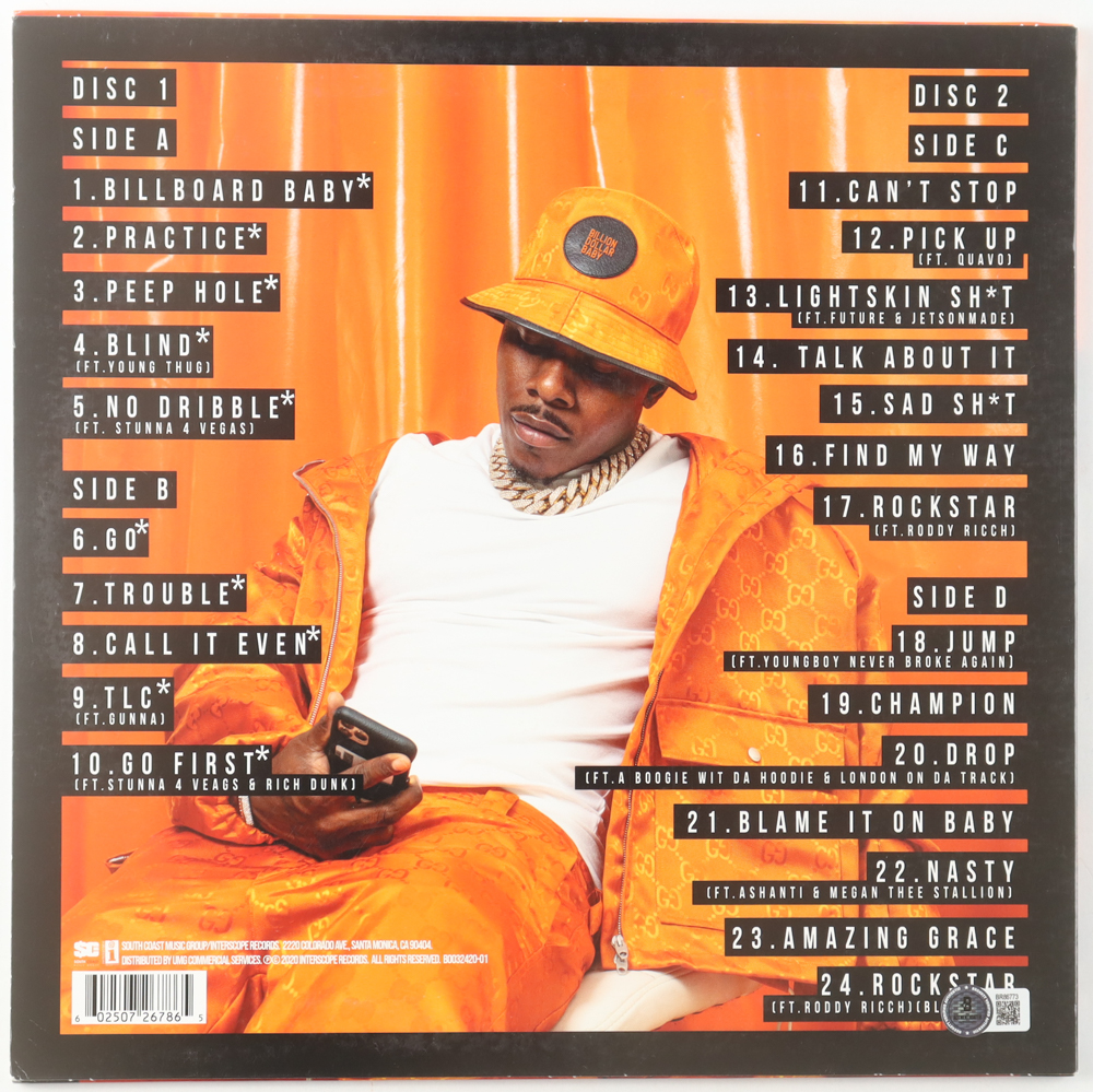 DaBaby Signed "Blame It On Baby" Album Sleeve (Beckett) at PristineAuction.com DaBaby Signed "Blame It On Baby" Album Sleeve (Beckett) at PristineAuction.com