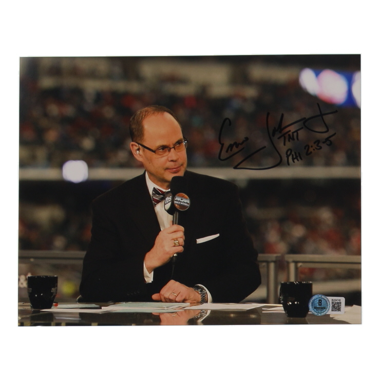 Ernie Johnson Jr. Signed 8x10 Photo Inscribed "TNT" (Beckett) at PristineAuction.com Ernie Johnson Jr. Signed 8x10 Photo Inscribed "TNT" (Beckett) at PristineAuction.com