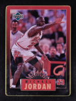 Michael Jordan 1996 Upper Deck Jordan Metal Red Black #4 at PristineAuction.com