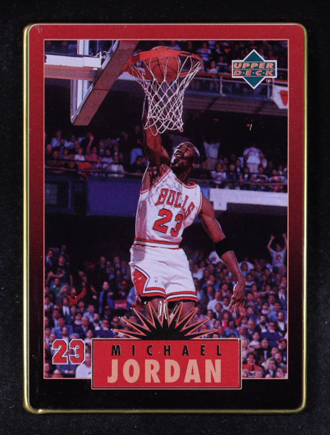 Michael Jordan 1996 Upper Deck Jordan Metal Red Black #3 at PristineAuction.com Michael Jordan 1996 Upper Deck Jordan Metal Red Black #3 at PristineAuction.com