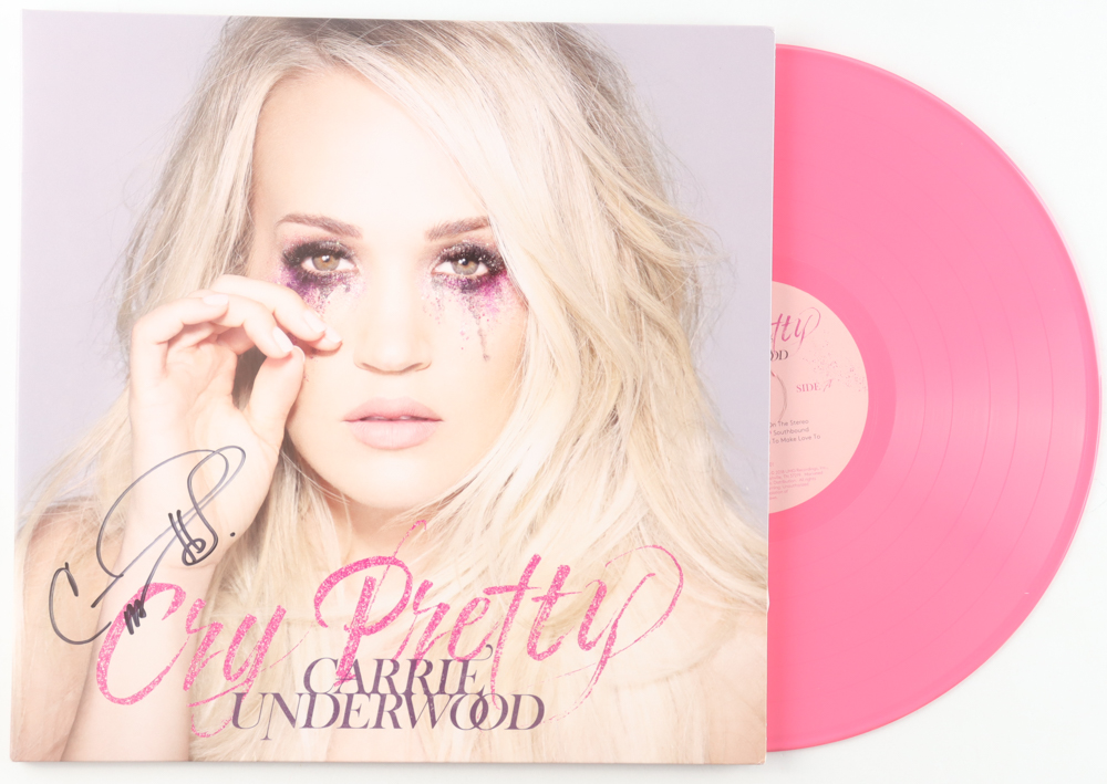 Carrie Underwood Signed "Cry Pretty" Vinyl Record Album (JSA) at PristineAuction.com Carrie Underwood Signed "Cry Pretty" Vinyl Record Album (JSA) at PristineAuction.com