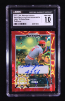 Pete Rose 2025 Leaf Baseball Nation Saturday in the Park Autograph Red Lava #SAPR1 #1/1 (CGC 10 | Auto 10) at PristineAuction.com