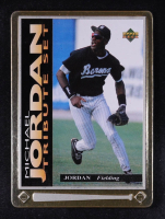 Michael Jordan 1995 Upper Deck Michael Jordan Tribute Set Metal #JT5 RC at PristineAuction.com