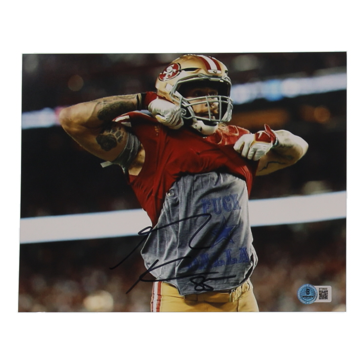 George Kittle Signed 49ers 8x10 Photo (Beckett) at PristineAuction.com George Kittle Signed 49ers 8x10 Photo (Beckett) at PristineAuction.com
