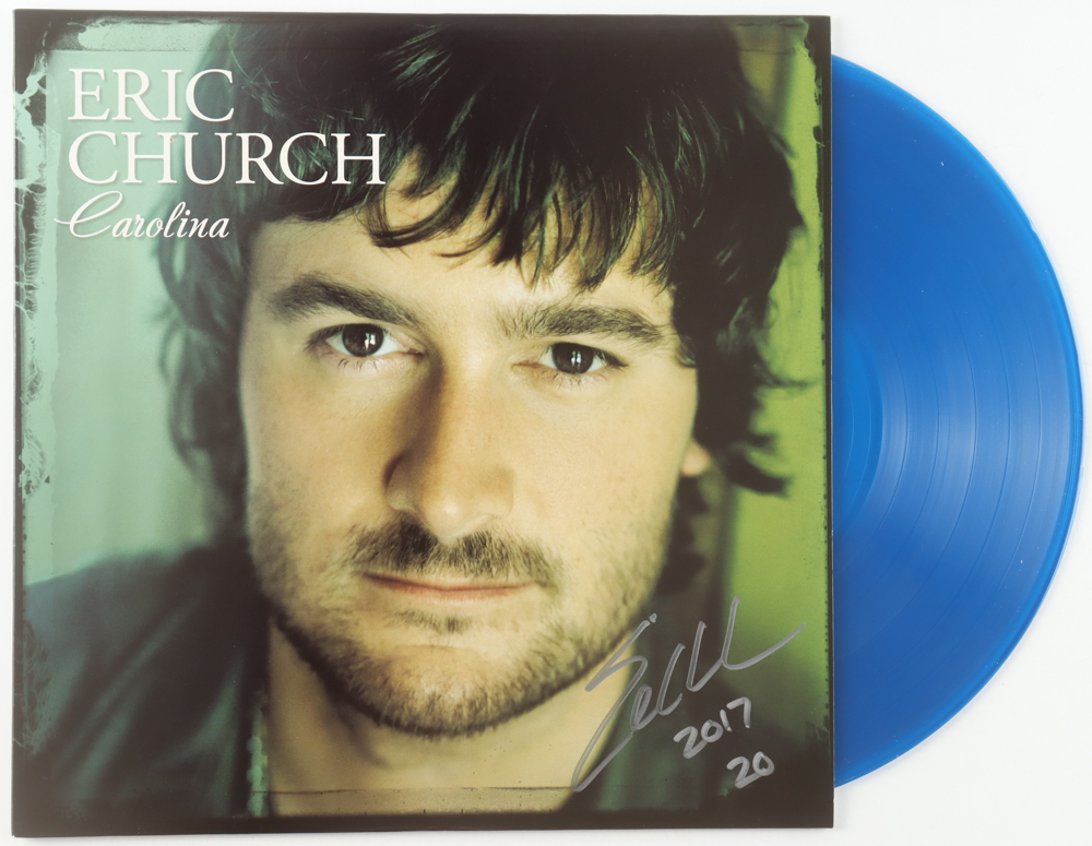 Eric Church Signed "Carolina" Vinyl Record Album Inscribed "2017 20" (JSA) at PristineAuction.com Eric Church Signed "Carolina" Vinyl Record Album Inscribed "2017 20" (JSA) at PristineAuction.com