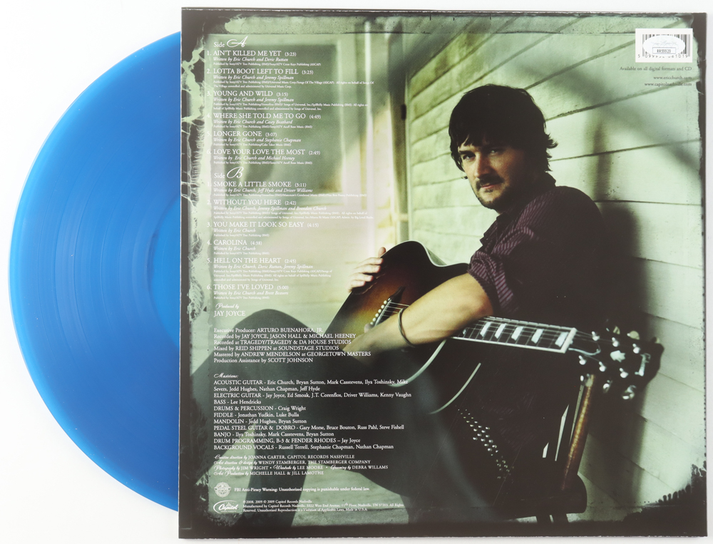 Eric Church Signed "Carolina" Vinyl Record Album Inscribed "2017 20" (JSA) at PristineAuction.com Eric Church Signed "Carolina" Vinyl Record Album Inscribed "2017 20" (JSA) at PristineAuction.com