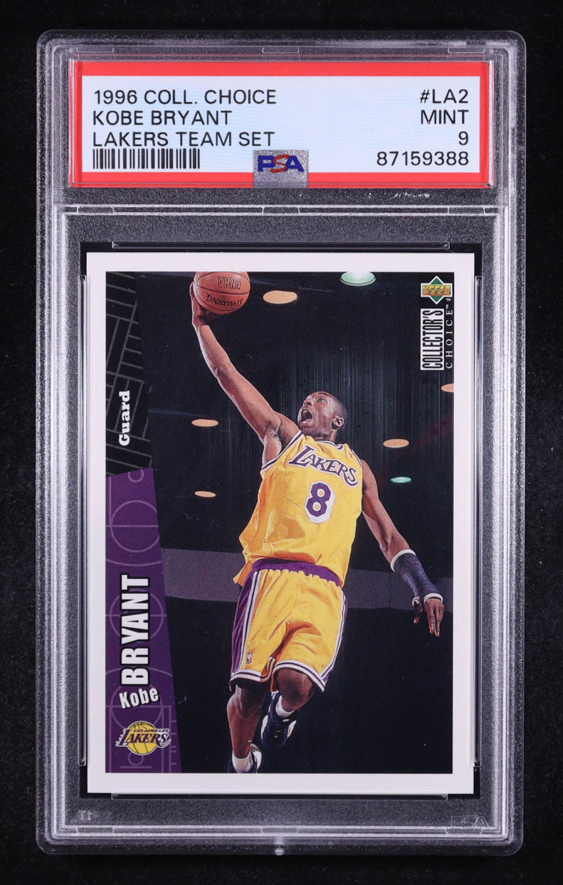 Kobe Bryant 1996-97 Collector's Choice Los Angeles Lakers #LA2 RC (PSA 9) at PristineAuction.com Kobe Bryant 1996-97 Collector's Choice Los Angeles Lakers #LA2 RC (PSA 9) at PristineAuction.com