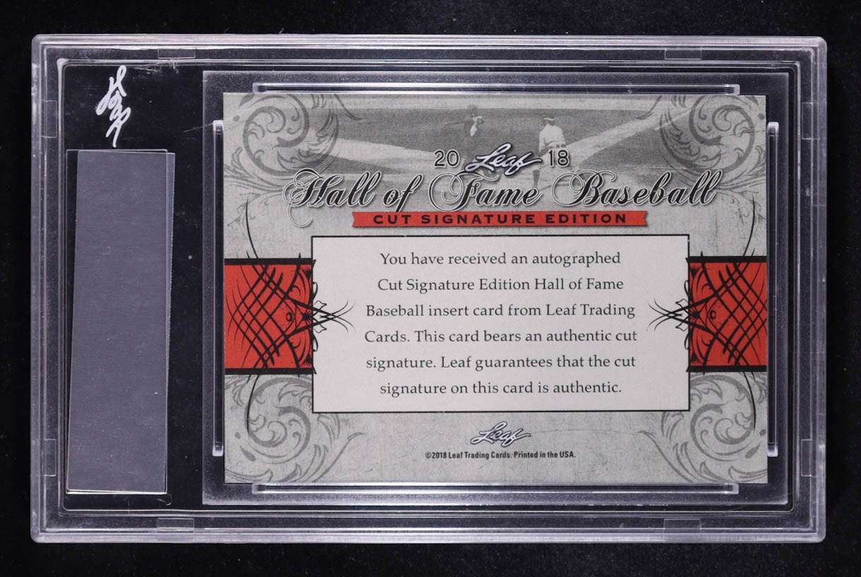 Lou Brock 2018 Leaf Cut Signature Hall Of Fame Edition #NNO (Leaf) at PristineAuction.com Lou Brock 2018 Leaf Cut Signature Hall Of Fame Edition #NNO (Leaf) at PristineAuction.com