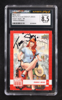 Mary Jane 2020-21 Upper Deck Marvel Annual #8 (CGC 8.5 | Autograph Graded CGC 9) at PristineAuction.com