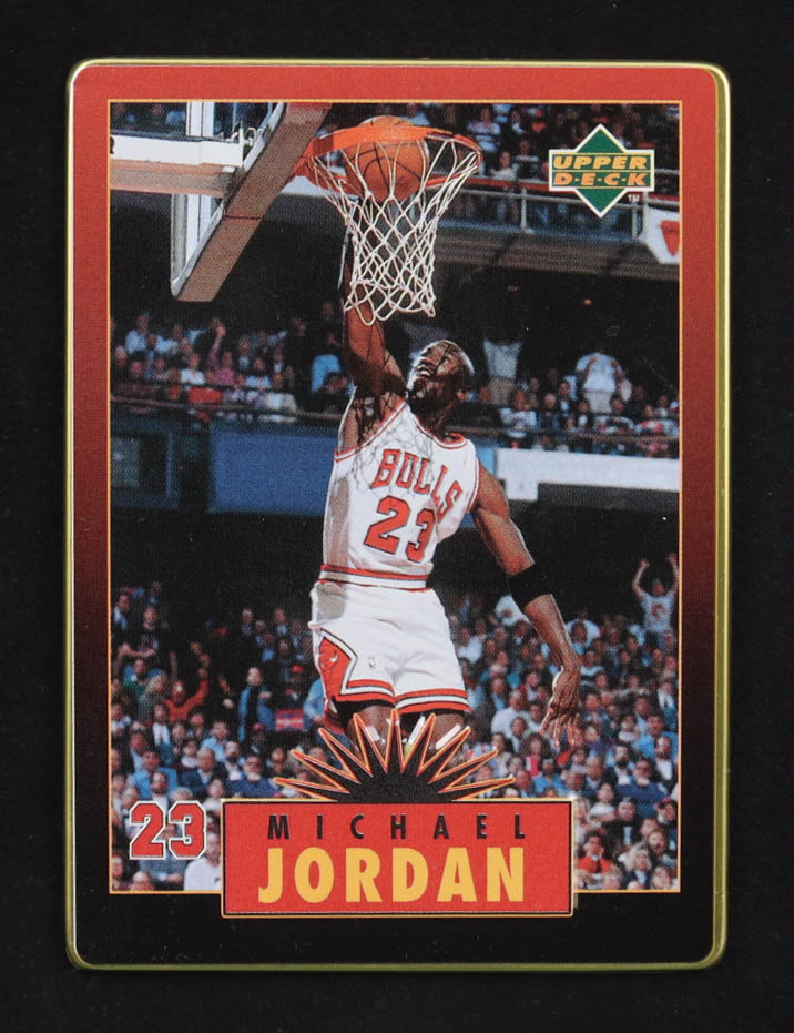 Michael Jordan 1996 Upper Deck Jordan Metal Red Black #3 at PristineAuction.com Michael Jordan 1996 Upper Deck Jordan Metal Red Black #3 at PristineAuction.com