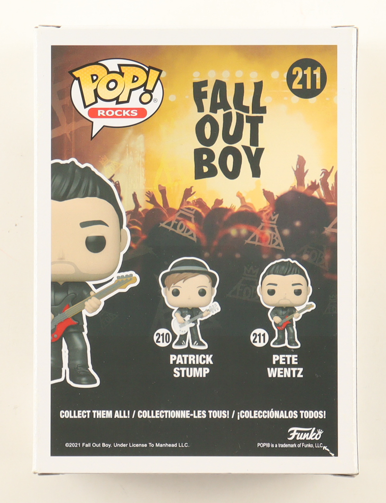 Pete Wentz Signed "Fall Out Boy" #211 Funko Pop! Vinyl Figure (Beckett) at PristineAuction.com Pete Wentz Signed "Fall Out Boy" #211 Funko Pop! Vinyl Figure (Beckett) at PristineAuction.com