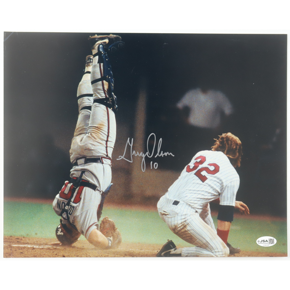 Greg Olson Signed Braves 11x14 Photo (JSA) at PristineAuction.com
