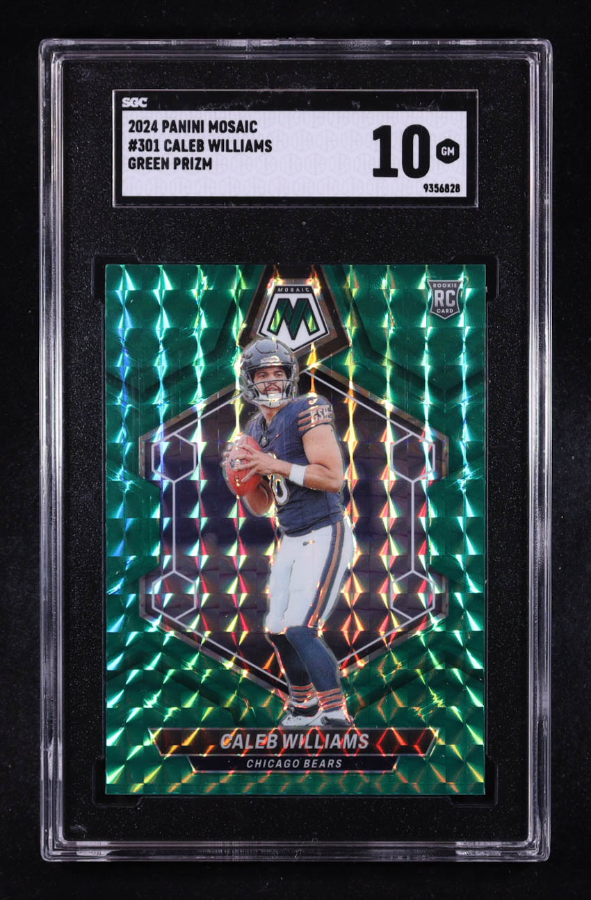 Caleb Williams 2024 Panini Mosaic Mosaic Green #301 RC (SGC 10) at PristineAuction.com Caleb Williams 2024 Panini Mosaic Mosaic Green #301 RC (SGC 10) at PristineAuction.com