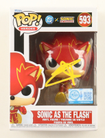 Ben Schwartz Signed "DC x Sonic the Hedgehog" #593 Sonic as The Flash Funko Pop! Vinyl Figure (Beckett) at PristineAuction.com