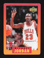 Michael Jordan 1996 Upper Deck Jordan Metal Red Orange #1 at PristineAuction.com
