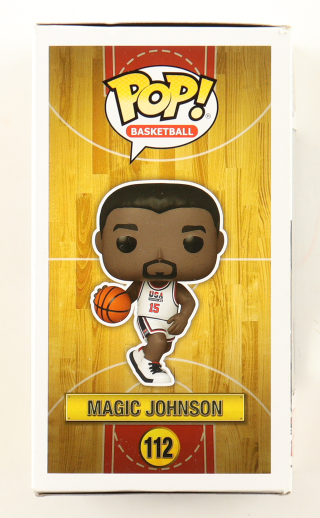 Magic Johnson Signed USA Basketball #112 Funko Pop! Vinyl Figure (Beckett) at PristineAuction.com Magic Johnson Signed USA Basketball #112 Funko Pop! Vinyl Figure (Beckett) at PristineAuction.com