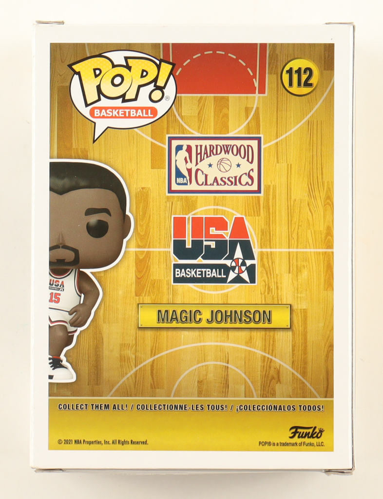 Magic Johnson Signed USA Basketball #112 Funko Pop! Vinyl Figure (Beckett) at PristineAuction.com Magic Johnson Signed USA Basketball #112 Funko Pop! Vinyl Figure (Beckett) at PristineAuction.com