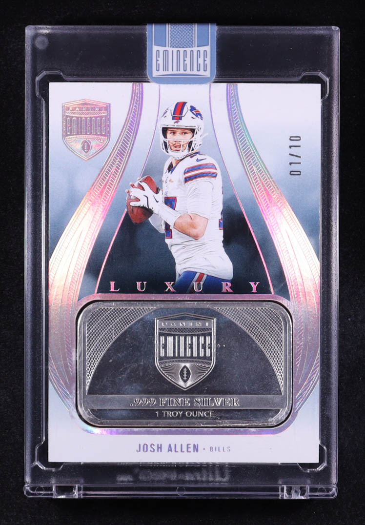 Josh Allen 2024 Panini Eminence Luxury Silver Bar #2 #01/10 at PristineAuction.com Josh Allen 2024 Panini Eminence Luxury Silver Bar #2 #01/10 at PristineAuction.com