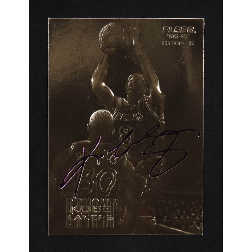 Kobe Bryant 1996-97 Fleer Purple Signature 23Kt Gold RC at PristineAuction.com
