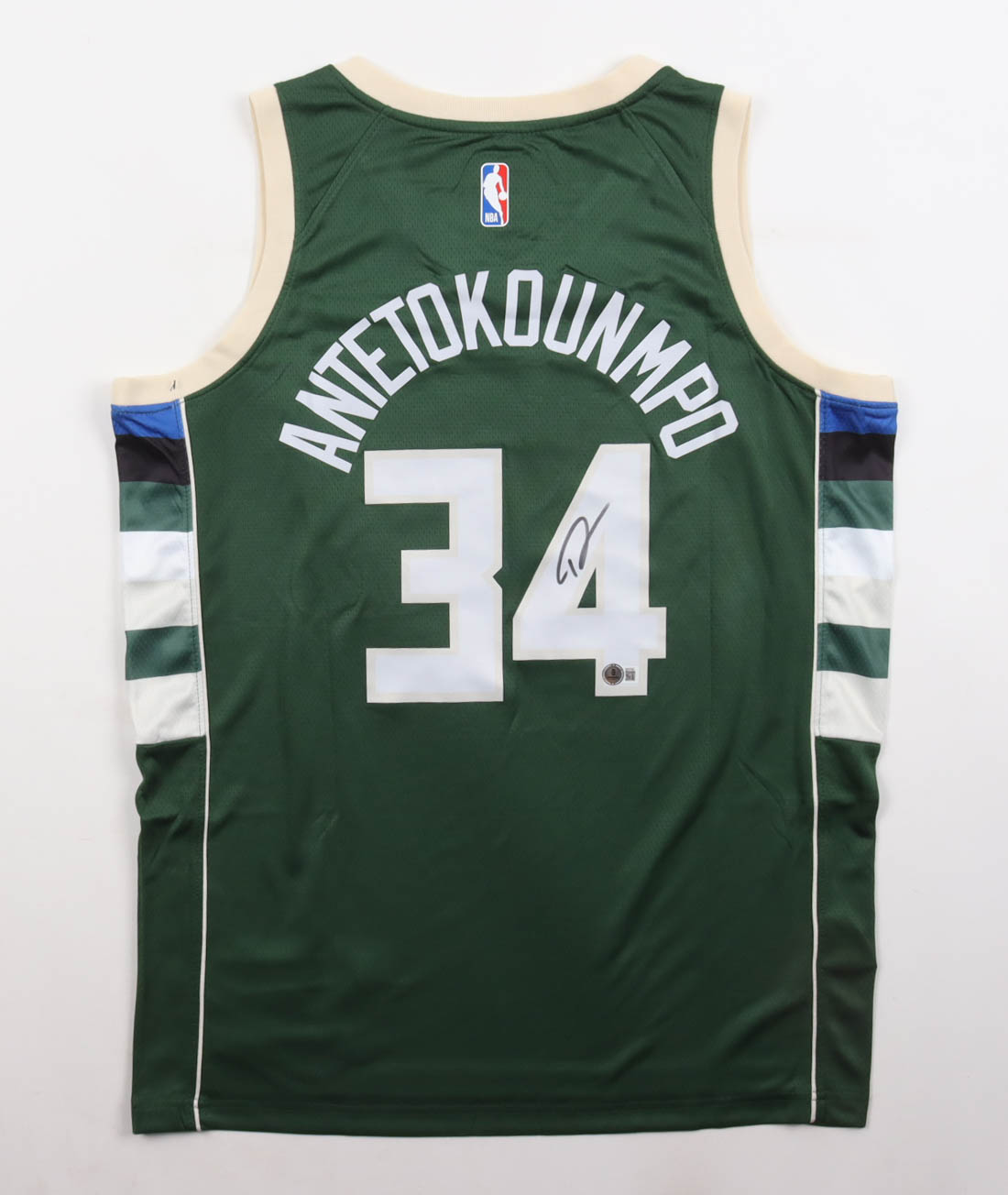 Giannis Antetokounmpo Signed Bucks Nike Authentic Jersey (Beckett) at PristineAuction.com Giannis Antetokounmpo Signed Bucks Nike Authentic Jersey (Beckett) at PristineAuction.com