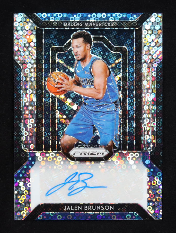 Jalen Brunson 2018-19 Panini Prizm Fast Break Rookie Autographs #39 RC at PristineAuction.com Jalen Brunson 2018-19 Panini Prizm Fast Break Rookie Autographs #39 RC at PristineAuction.com