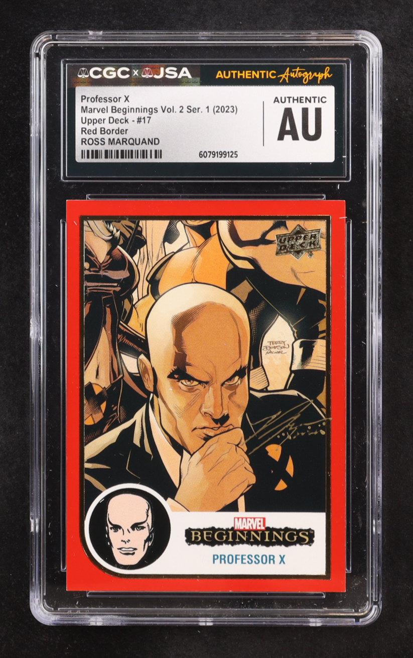 Professor X 2023 Upper Deck Marvel Beginnings Vol. 2 Ser. 1 Red Border #17 (CGC) at PristineAuction.com Professor X 2023 Upper Deck Marvel Beginnings Vol. 2 Ser. 1 Red Border #17 (CGC) at PristineAuction.com