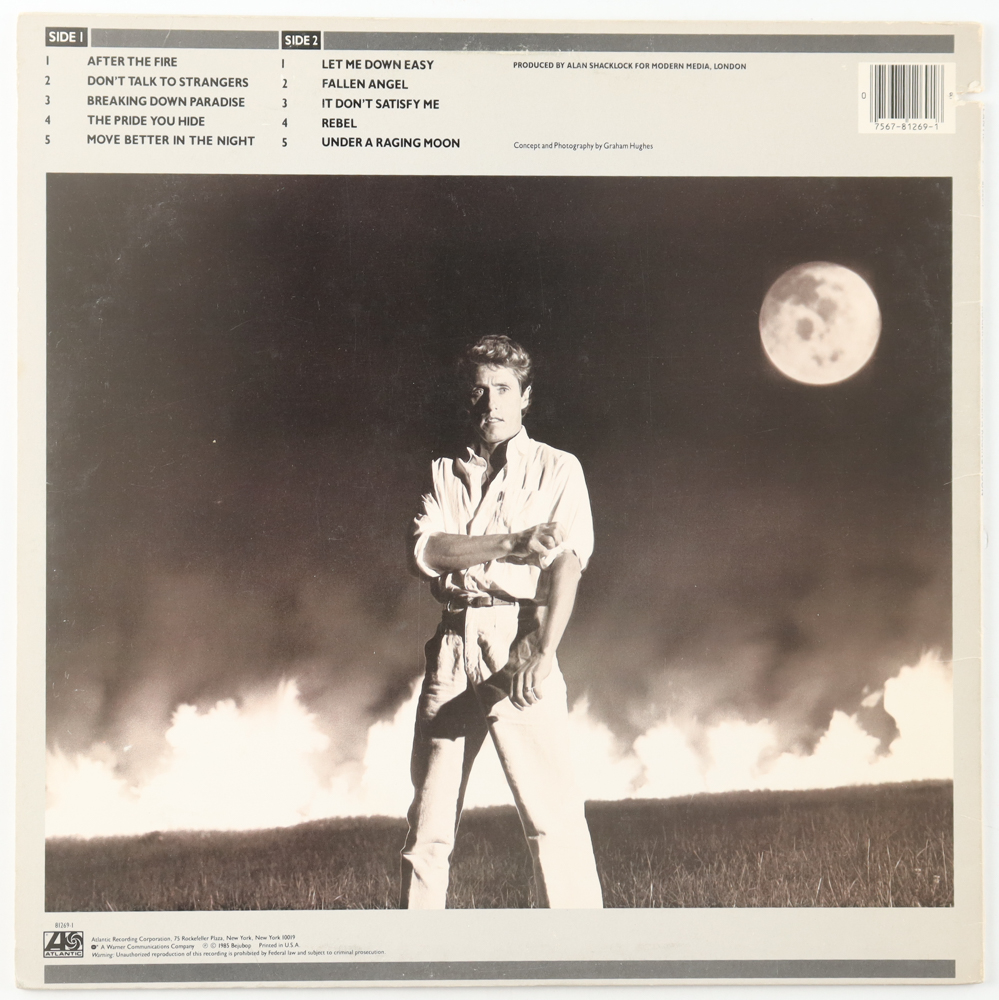 Roger Daltrey Signed "Under A Raging Moon" 12x12 Album Cover (PSA) at PristineAuction.com Roger Daltrey Signed "Under A Raging Moon" 12x12 Album Cover (PSA) at PristineAuction.com