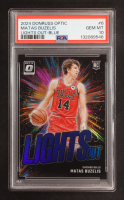 Matas Buzelis 2024-25 Donruss Optic Lights Out Blue #6 #46/49 RC (PSA 10) at PristineAuction.com