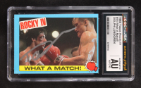 Dolph Lundgren 1985 Topps Rocky IV What A Match! #55 (CGC | Autograph Graded CGC 10) at PristineAuction.com