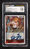 Taz Skylar Signed 2025 Sanji One Piece Card Game Starter Deck EX Gear 5 C #ST21-003 (CGC 10 | Autograph Graded CGC 10) at PristineAuction.com