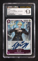 Taz Skylar Signed 2025 Sanji One Piece Card Game Legacy of the Master R #OP12-070 (CGC 9.5 | Autograph Graded CGC 10) at PristineAuction.com
