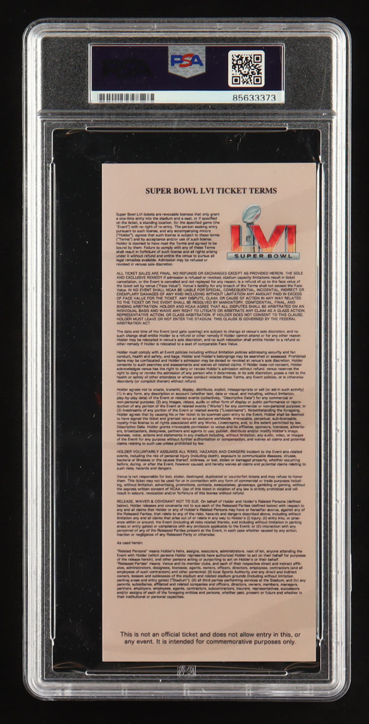 Ja'Marr Chase Signed Super Bowl LVI Game Ticket (PSA) at PristineAuction.com Ja'Marr Chase Signed Super Bowl LVI Game Ticket (PSA) at PristineAuction.com