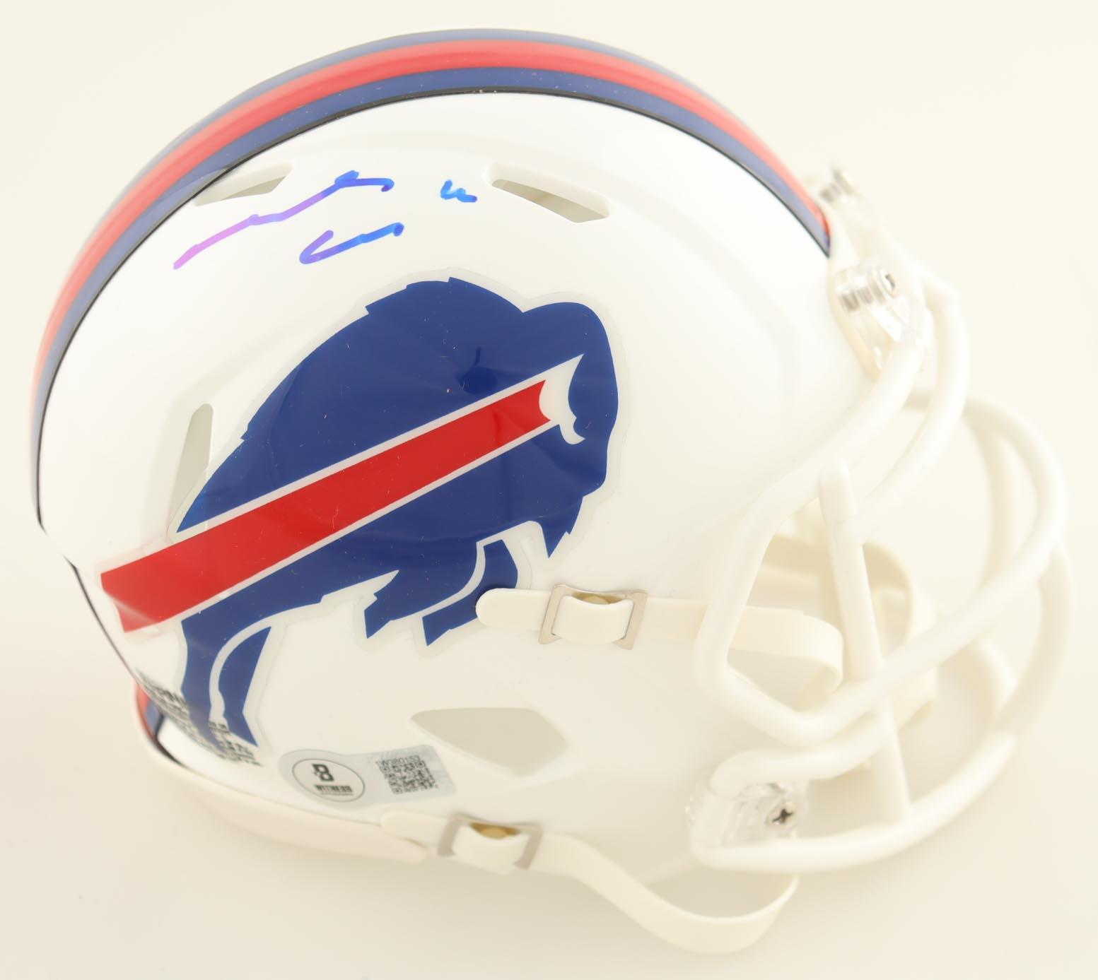 James Cook Signed Bills Speed Mini Helmet (Beckett) at PristineAuction.com James Cook Signed Bills Speed Mini Helmet (Beckett) at PristineAuction.com
