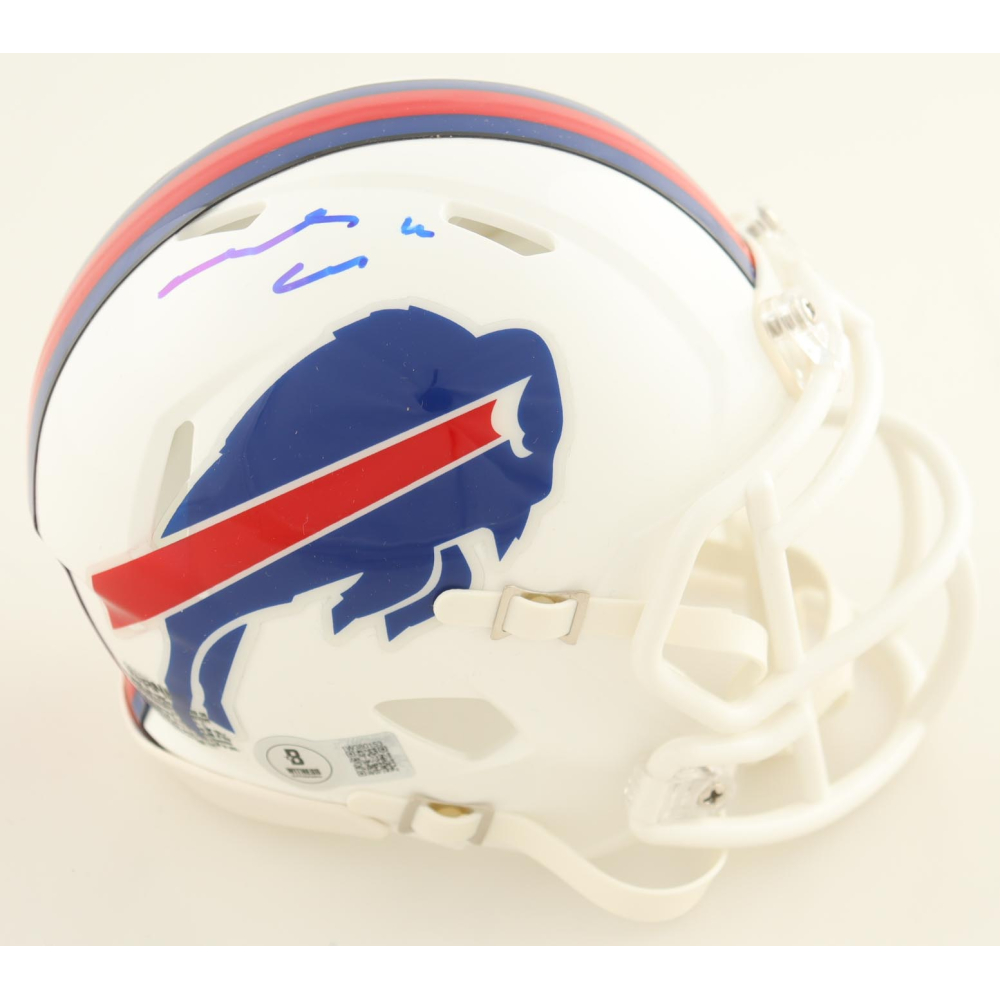 James Cook Signed Bills Speed Mini Helmet (Beckett) at PristineAuction.com
