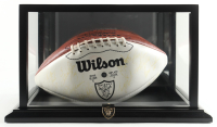 Raiders Logo Football Signed by (32) with Jay Schroeder, Rob Golic, Greg Townsend, Todd Marinovich (PSA) at PristineAuction.com