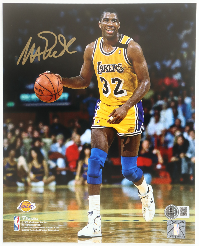 Magic Johnson Signed Lakers 8x10 Photo (Beckett) at PristineAuction.com Magic Johnson Signed Lakers 8x10 Photo (Beckett) at PristineAuction.com