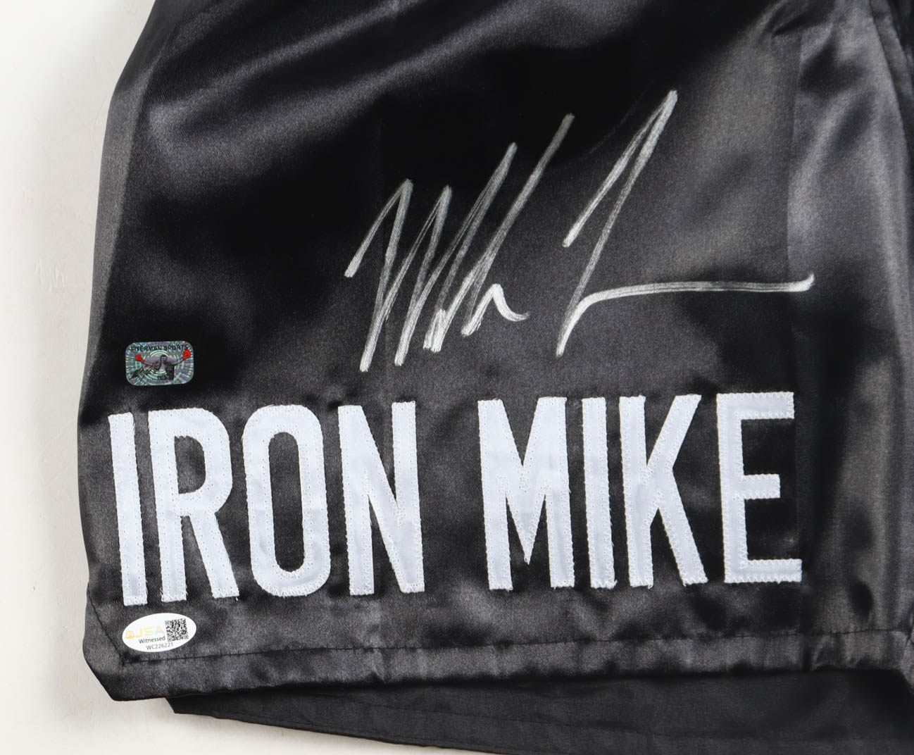 Mike Tyson Signed Boxing Trunks (Tyson & JSA) at PristineAuction.com Mike Tyson Signed Boxing Trunks (Tyson & JSA) at PristineAuction.com