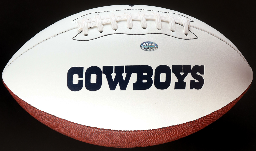 Michael Irvin Signed Cowboys Logo Football (GTSM) at PristineAuction.com Michael Irvin Signed Cowboys Logo Football (GTSM) at PristineAuction.com