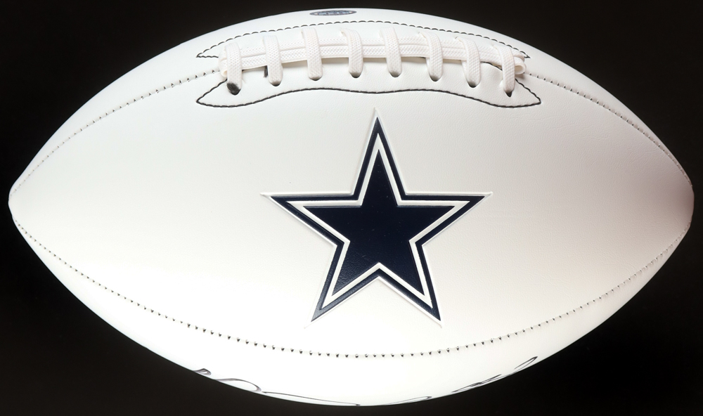 Michael Irvin Signed Cowboys Logo Football (GTSM) at PristineAuction.com Michael Irvin Signed Cowboys Logo Football (GTSM) at PristineAuction.com
