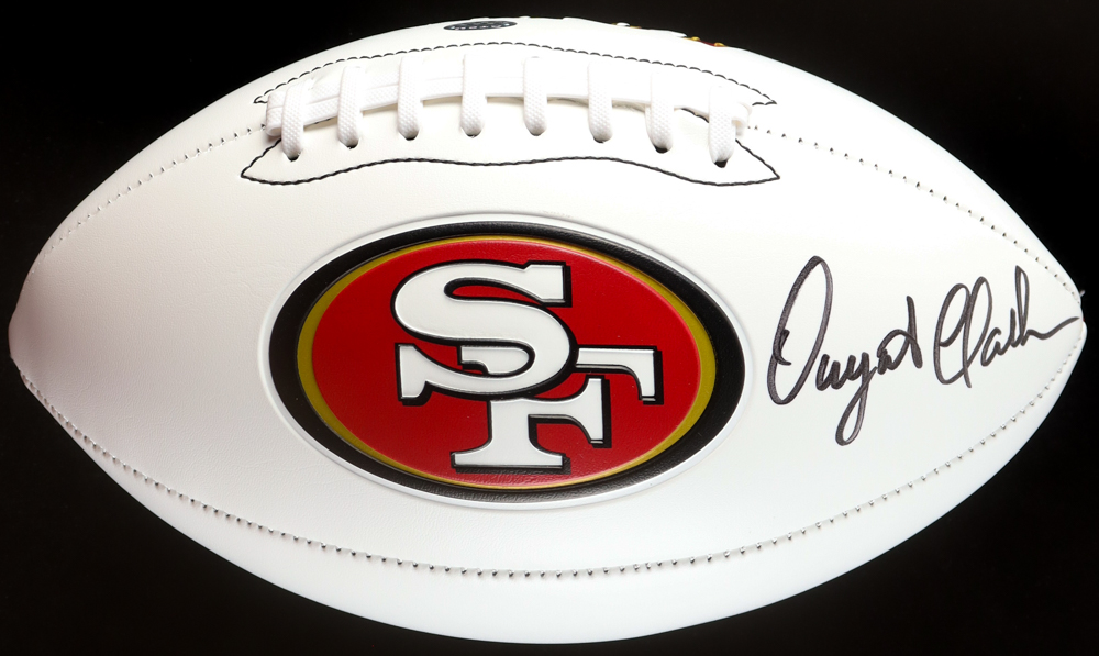 Dwight Clark Signed 49ers Logo Football (GTSM) at PristineAuction.com Dwight Clark Signed 49ers Logo Football (GTSM) at PristineAuction.com