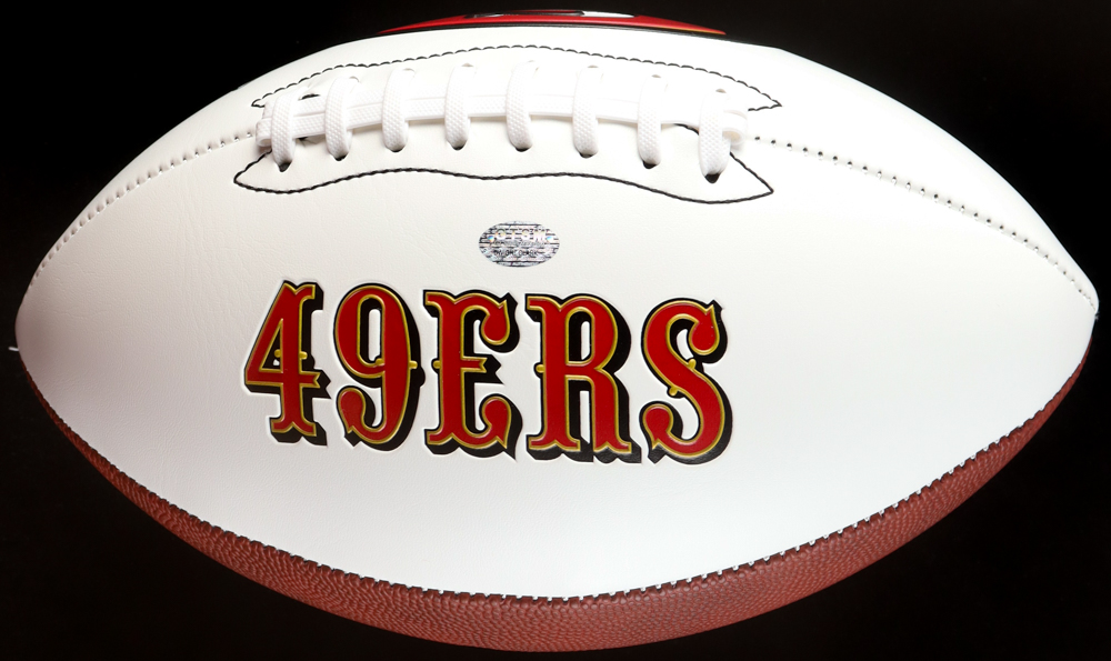 Dwight Clark Signed 49ers Logo Football (GTSM) at PristineAuction.com Dwight Clark Signed 49ers Logo Football (GTSM) at PristineAuction.com