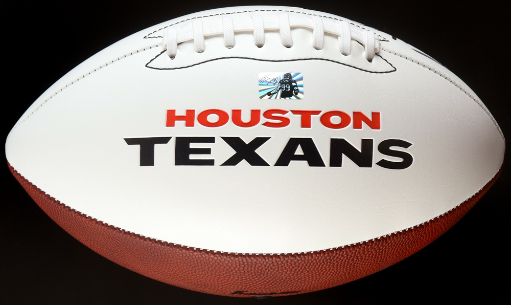 JJ Watt Signed Texans Logo Football (Watt) at PristineAuction.com JJ Watt Signed Texans Logo Football (Watt) at PristineAuction.com