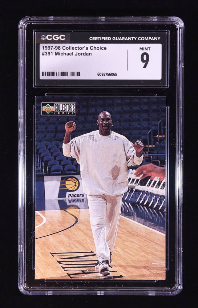 Michael Jordan 1997-98 Collector's Choice #391 MM (CGC 9) at PristineAuction.com Michael Jordan 1997-98 Collector's Choice #391 MM (CGC 9) at PristineAuction.com