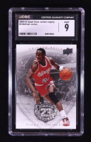 Michael Jordan 2009-10 Upper Deck Michael Jordan Legacy Collection #3 / Third pick in 1984 NBA Draft (CGC 9) at PristineAuction.com