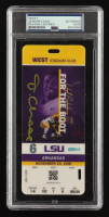 Ja'Marr Chase Signed 2019 LSU Tigers Game Ticket (PSA) at PristineAuction.com
