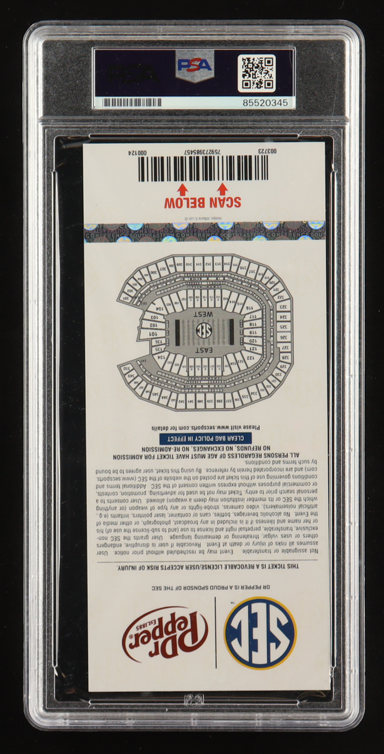 Ja'Marr Chase Signed 2019 SEC Championship Game Ticket (PSA) at PristineAuction.com Ja'Marr Chase Signed 2019 SEC Championship Game Ticket (PSA) at PristineAuction.com